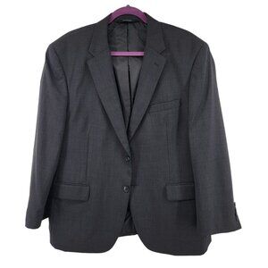 Jos. A. Bank 100% Wool 2 Button Jacket 44‎ Short 38 Waist Black